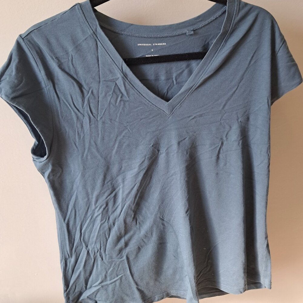 Universal Standard V Rex cap sleeve tee 14/16
